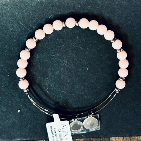 New Pink Beaded/ Glow In The Dark Pink Beaded Bracelet- Halloween Is Coming Soon Alex And Ani, Pink Beaded Bracelets, Halloween Is Coming, Pink Beaded, Alex And Ani Jewelry, Pink Beads, Dark Color, Dark Colors, Dark Pink