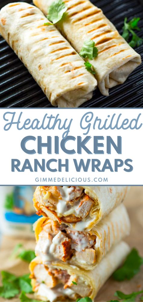 Quiche, Chicken Ranch Wraps, Ranch Wraps, Wraps Recipes Easy, Healthy Grilled Chicken, Wraps Recipes, Comidas Keto, Healthy Grilled, Chicken Ranch