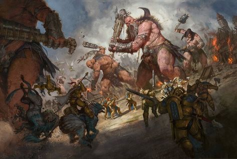 Bible Meaning, Fantasy Battle, Fiction Idea, Age Of Sigmar, 다크 판타지, Scene Art, Image Painting, Warhammer Art, Fantasy Concept Art