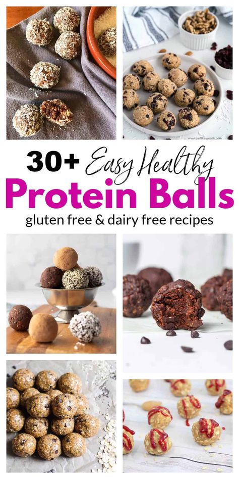 These easy healthy protein balls and energy bite recipes make the perfect snack. They are all easy to make with simple healthy ingredients. Making homemade snacks is a great way to make sure that you and your family are getting a simple healthy snack without any added unecessary ingredients that are often found in pre-packaged goods. Satisfy your sweet tooth with an added boost of protein with any of these protein ball recipes #easyhealthyproteinballs #proteinaballs #blissnballs #energybites High Protein Bites Energy Balls, Protein Snack Prep, Protein Balls Breakfast, On Protein Balls, Vegan Protein Balls With Protein Powder, No Bake Healthy Protein Balls, Healthy Oatmeal Protein Balls, Quick Snack Recipes Healthy, Healthy Snacks Baking