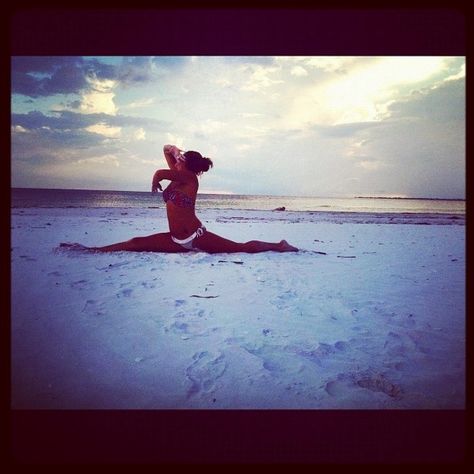 Splits on the beach:) Gym, Gymnastics