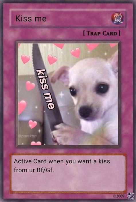 trap card Free Pic Trap Card, Yugioh Trap Cards Love, Trap Cards Send Pics, Funny Trap Cards, 1 Free Thigh Pic Card, Yugioh Cards Funny, Trap Cards Love, Use This Card When, No U Card