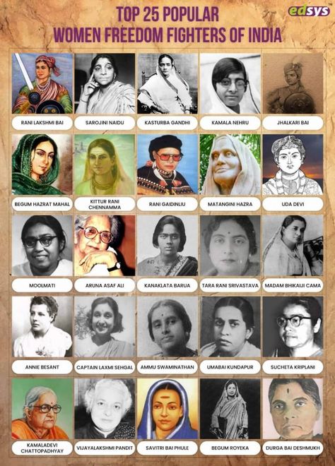 Women Freedom Fighters of India: 25 Fierce and Fearless Warriors Women Freedom Fighters Of India, Indian National Movement, Women Freedom Fighters, National Education Policy, Women Freedom, अंग्रेजी व्याकरण, Freedom Fighters Of India, Indian Freedom Fighters, Ancient Indian History