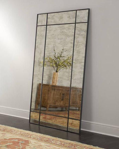 HF7DB Maxine Floor Mirror Home Decor Ideas Room, Antique Floor Mirror, Modern Mirror Design, Extra Large Mirrors, Wall Mirror Decor, Mirror Dining Room, Oversized Wall Mirrors, Floor Length Mirror, Huge Mirror