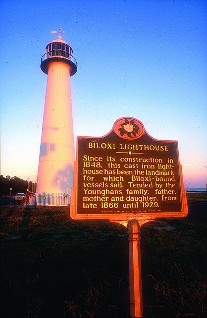 Mississippi Biloxi, Biloxi Lighthouse, Mississippi Vacation, Biloxi Beach, Gulfport Mississippi, Gulf Coast Vacations, Mississippi Travel, Biloxi Mississippi, Beautiful Lighthouse