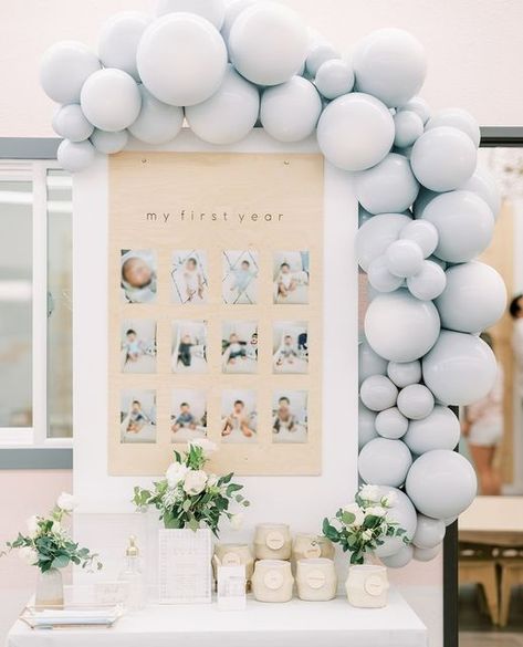 Cozy First Birthday, Classy 1st Birthday Boy, Isn’t He Onederful Birthday, One Year Old Birthday Backdrop, First Birthday Backdrops, First Birthday Location Ideas, First Birthday Details, One Year Old Cookies, Balloon Garland Outside