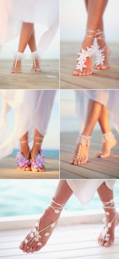 Shoes For Beach, Sukienki Maksi, What Shoes To Wear, Wedding On The Beach, Dream Beach Wedding, Beach Wedding Shoes, Beach Wedding Inspiration, Beach Bride, Hawaiian Wedding