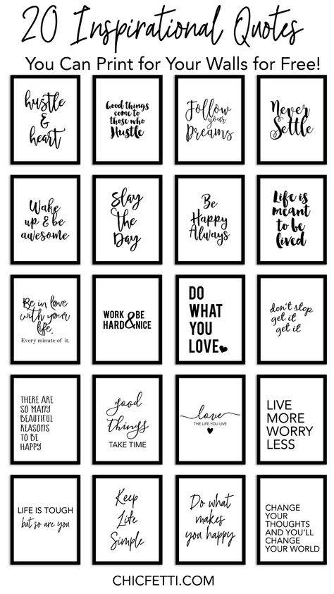 Plakat Design Inspiration, Hiasan Bilik Tidur, Free Printable Quotes, Free Printable Wall Art, Hiasan Bilik, Buku Skrap, Motiverende Quotes, Quotes Wall, घर की सजावट