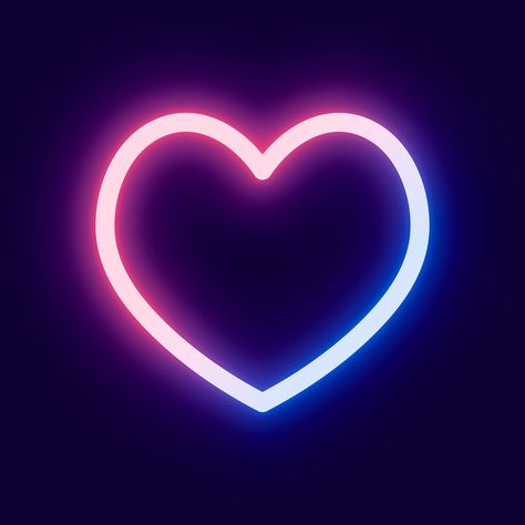 Social media heart icon vector like impression in pink neon style | free image by rawpixel.com / Ning Love Logo Design Heart Aesthetic, Mcgregor Quotes, Neon App Icons, Heart App, Heart Neon, Neon Heart, Emoji Backgrounds, Purple Icon, Neon Style