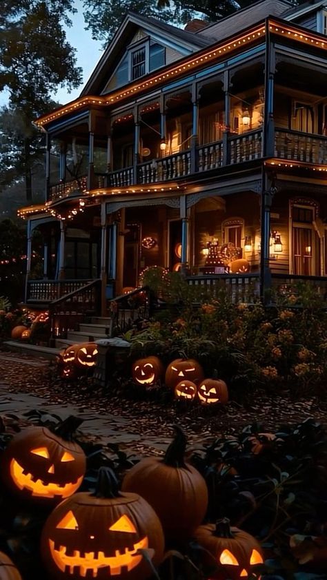 Fall And Halloween Aesthetic Wallpaper, Halloween Asthetic Picture Wallpaper, Halloween Asthetic Picture, Halloween Asethic, Cute Halloween Wallpaper Aesthetic, Cozy Halloween Aesthetic, Fall Neighborhood, Fall Asthetic Photos, Dark Autumn Aesthetic