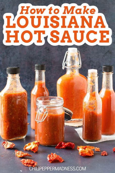 Make Hot Sauce, Hot Pepper Recipes, Hot Sauce Recipe, Chili Pepper Recipes, Pepper Sauce Recipe, Homemade Hot Sauce, Louisiana Hot Sauce, Habanero Hot Sauce, Hot Sauce Recipes