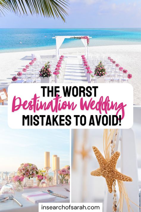 destination wedding mistakes Wedding Vacation Ideas, Destination Wedding Ceremony Ideas, Cruise Destination Wedding, Cuba Wedding Ideas, Mexico Wedding Favor Ideas, Destination Wedding Simple, By The Beach Wedding, Beach Destination Wedding Decor, 2023 Beach Wedding Dress