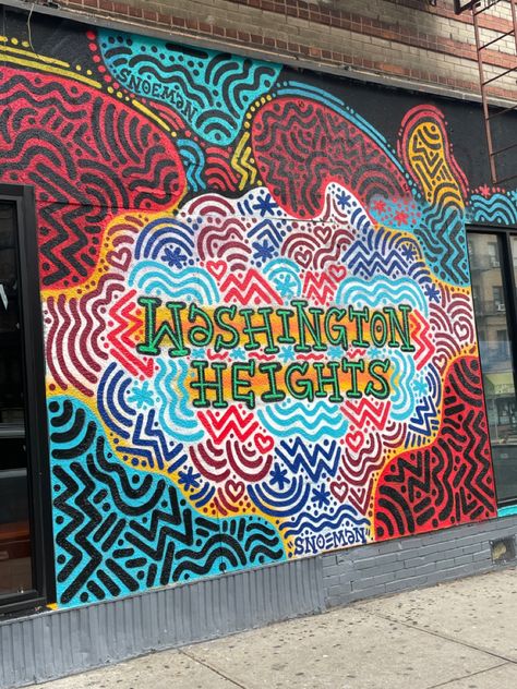 Washington Heights Aesthetic, Washington Heights Nyc, Boxer Oc, General Aesthetic, Washington Heights, Mural Ideas, Go To New York, The Heights, Art Folder