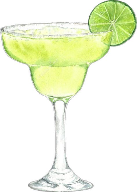 Margaritas, Margarita Drawing, Margarita Watercolor, Margarita Illustration, Cocktail Watercolor, Fresh Margarita, Cocktail Margarita, Margarita Drink, Summer Drawings