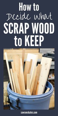 Finally, someone has some great ideas about how to deal with scrap wood! I always have cutoffs leftover from my DIY projects and I’m not sure what to with them. This post discusses what to what to keep and what to toss. There are also organization and storage tips. Plus, scrap wood crafts and decor suggestions. Now I'll always know what to do with my scrap wood! #diy #diytips #scrapwood #woodworking #woodworkingtips #woodworkingideas #diywoodworking #woodstorage Scrap Wood Diy, 1x4 Wood, Wood Crafts Furniture, Popular Woodworking Projects, Scrap Wood Crafts, Wood Crafting Tools, Storage Tips, Scrap Wood Projects, Organization And Storage