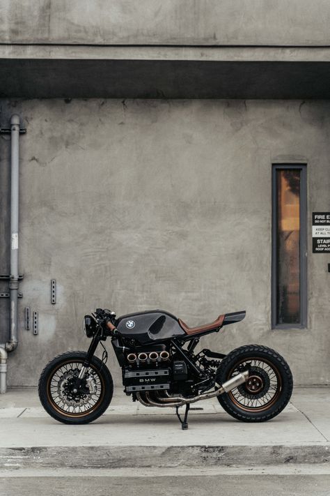 BMW CAFE RACER CUSTOM MOTORCYCLE SHOP DOWNTOWN Custom Bikes Cafe Racers, Serie Bmw, Triumph Cafe Racer, Tracker Motorcycle, Stylish Bike, Bike Bmw, Мотоциклы Cafe Racers, Bmw K100, Motorbike Design