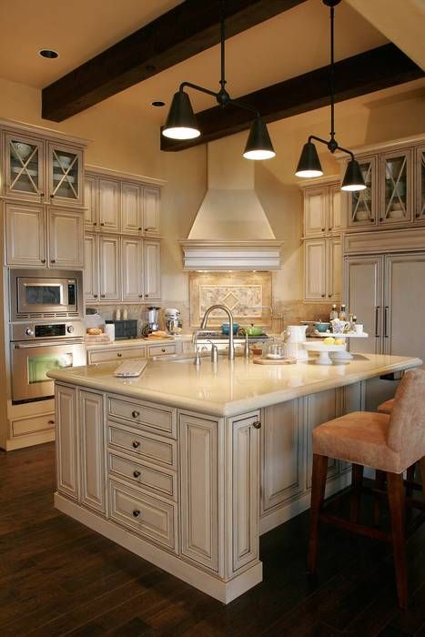 25 Home Plans with Dream Kitchen Designs  French Country Home Plan 2459 - The Terrebonne  | Featured in the Street of Dreams, the Terrebonne's kitchen offers both modern energy efficiency and rustic charm.  I like the oversized island French Country Kitchens, Country Kitchen Designs, French Country Kitchen Designs, French Country House Plans, Casa Country, Dream Kitchens Design, French Country Kitchen, Luxury House Plans, Country House Plans