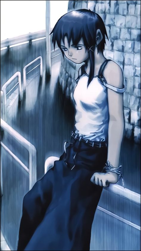 Manga Comics, Lain Iwakura, Serial Experiments Lain, Gothic Anime, Old Anime, Anime Wall Art, Manga Covers, Art Plastique, Anime Style