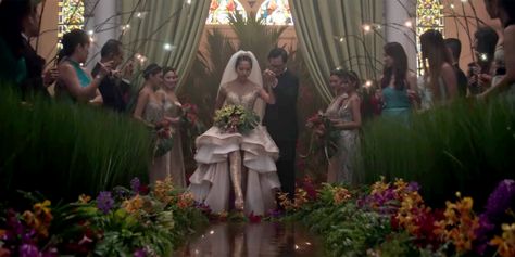 Everything You Need to Know About the Crazy Rich Asians Movie - Cosmopolitan.com Crazy Rich Asians Wedding Dress, Crazy Rich Asians Wedding, Crazy Rich Asian, Rich Asian, Weddings Dresses, Movie Ticket, Crazy Rich, Crazy Rich Asians, Asian Wedding Dress