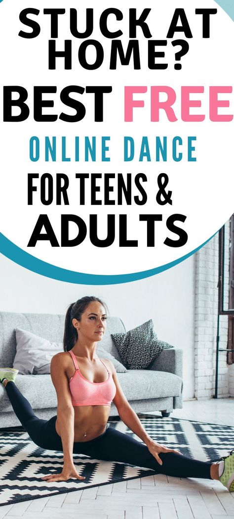 Free Teens and Adults Online Dance & Ballet Lessons for when you can't get to class. Stuck indoors? You can still do fun activities and keep up your fitness, flexibility and stretching doing online dance and ballet classes! The perfect fun idea for an indoor activity and things to do at home for a teenager or high school student. Great for college majors who can't get to a dance studio as well! Movement and fitness workouts for teens, tweens, adults, boys and girls! Learning Dance At Home, How To Learn Dance At Home, Dance Class Ideas, Learn Dance At Home, Ballet For Adults, Online Dance Lessons, Adult Dance Class, Adult Ballet Class, Online Dance Classes