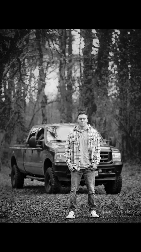 Motocross, Man With Truck, Man And Truck Photoshoot, Guy With Truck Photoshoot, Guy Senior Photos With Truck, Male Senior Pictures With Truck, Truck Poses Men, Truck Graduation Pictures, Truck Photoshoot Ideas For Guys