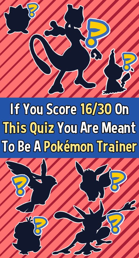 If You Score 16/30 On This Quiz You Are Meant To Be A Pokemon Trainer Pokémon Stuffed Animals, Pokémon As Humans, Cute Pink Pokemon, Pokemon All Characters, Shiny Pokemon Art, Pokemon As People, Pokemon As Humans, Cute Pokemon Drawings, Pokemon Trivia