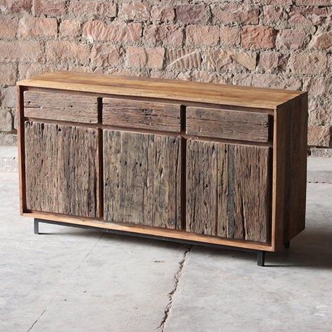 Indonesian Furniture, Modern Wood Furniture, Storage Furniture Living Room, Large Sideboard, Reclaimed Wood Furniture, Wholesale Furniture, Wood Sideboard, Living Room Storage, Woodworking Furniture