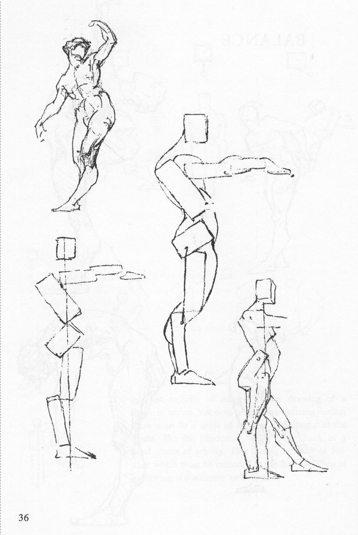 three different types of body shapes in black and white ink, each with an individual's own hand drawn figure