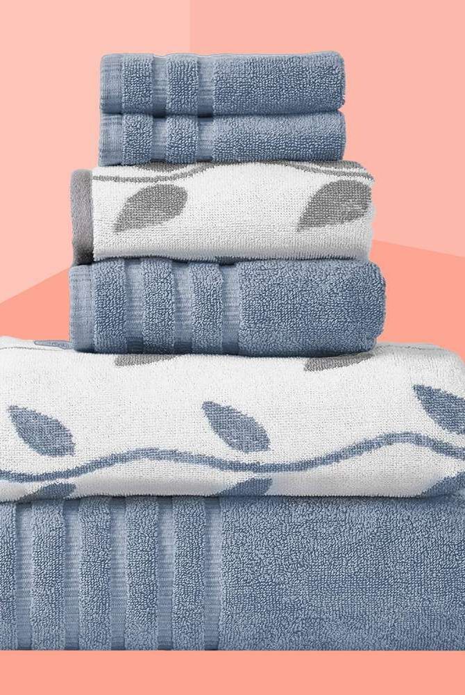 four towels stacked on top of each other