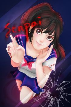 Yandere Ayano, Anime Behind Glass, Yandere Simulator Fan Art, Yendere Simulator, Ayano Aishi, Yandere Girl, Mirai Nikki, Love Sick, Miraculous Ladybug Comic