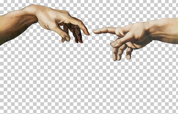 two hands touching each other with one hand reaching out to the other, while another hand reaches