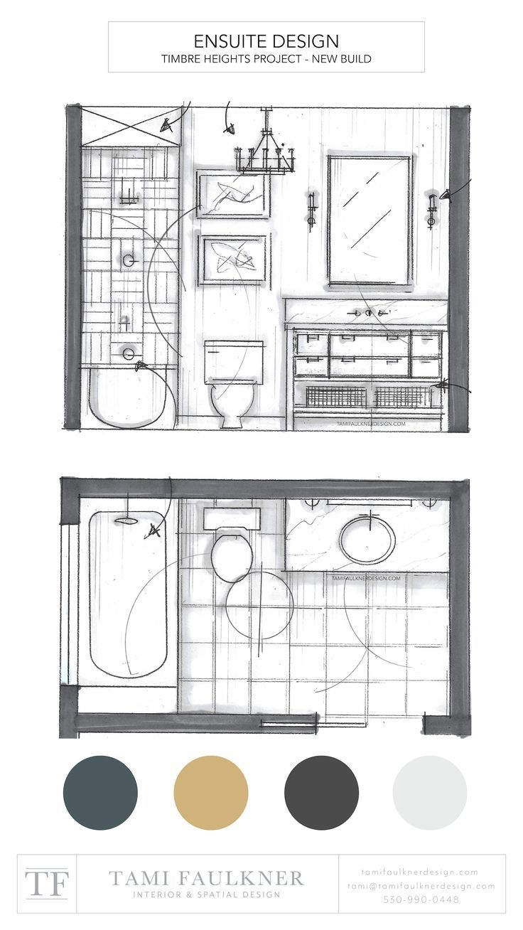 an architectural drawing shows the layout of a bathroom with two sinks, toilet and shower