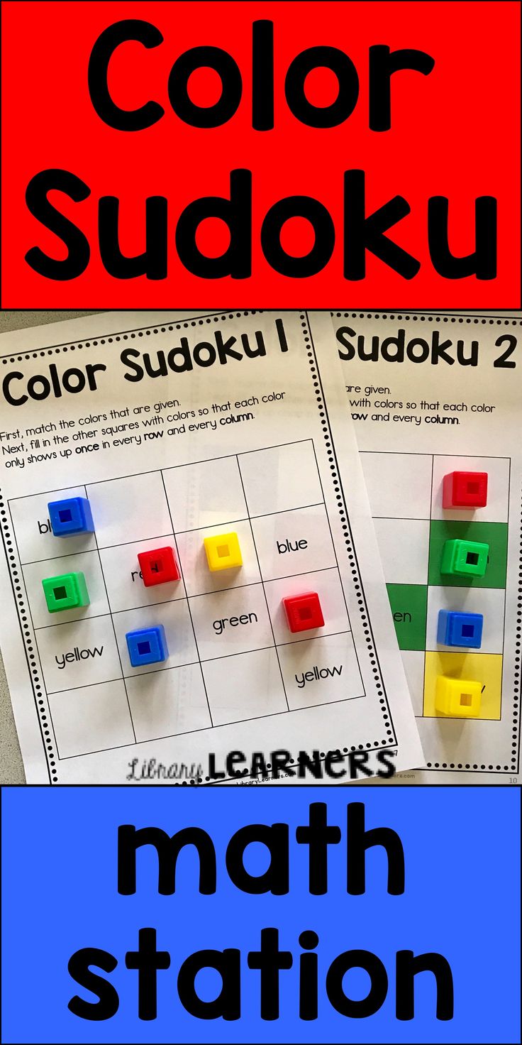 the color sudokuu is an easy way to learn colors with this math station