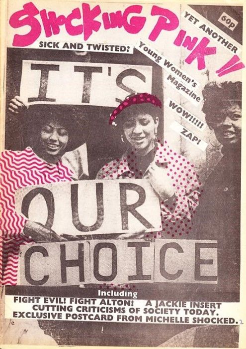 an advertisement for the pink floyd concert featuring two women holding up a sign that says it's our choice