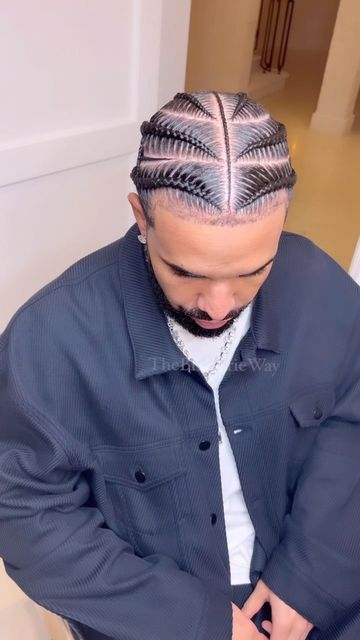 The Best Drake Braids (Detailed Look & Gallery) | Drake Inspired Braids Hairstyles | Trendy Drake Hair Ideas | Drake Trenzas Drizzy Drake Canerow Hairstyles, Boy Braid Styles, Cornrow Braids Men, Cornrow Styles For Men, Braids With Fade, Latest Braided Hairstyles, Braid Styles For Men, Boy Braids Hairstyles, Cornrow Hairstyles For Men