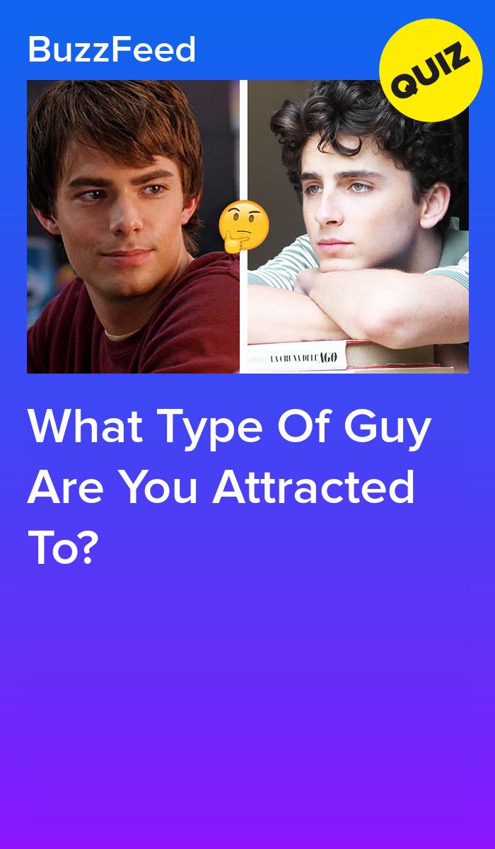 two people with different faces and the text what type of guy are you attracted to?