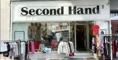 there is a second hand store on the street