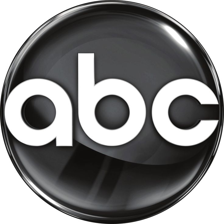 the abc logo is shown in black and white