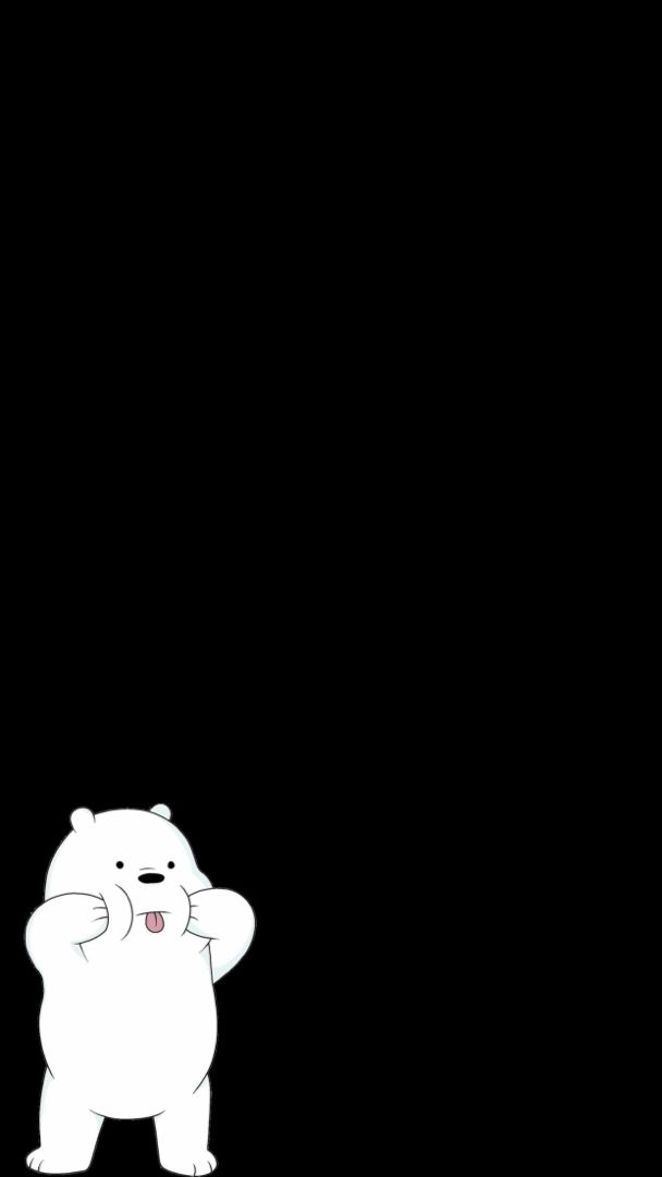 a white polar bear standing on its hind legs in the dark with his arms crossed