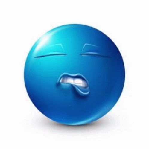 blue lip bite Lip Bite Emoji, Emoji Mask, Funny Lips, Emoji Meme, Lip Bite, Blue Emoji, Response Memes, Funny Emoji Faces, Funny Emoticons
