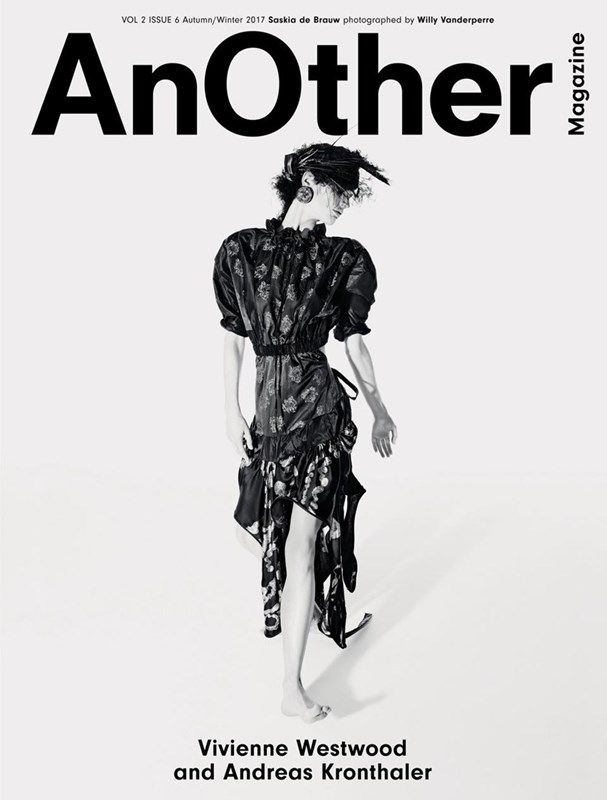 the cover of another magazine with a woman in a dress