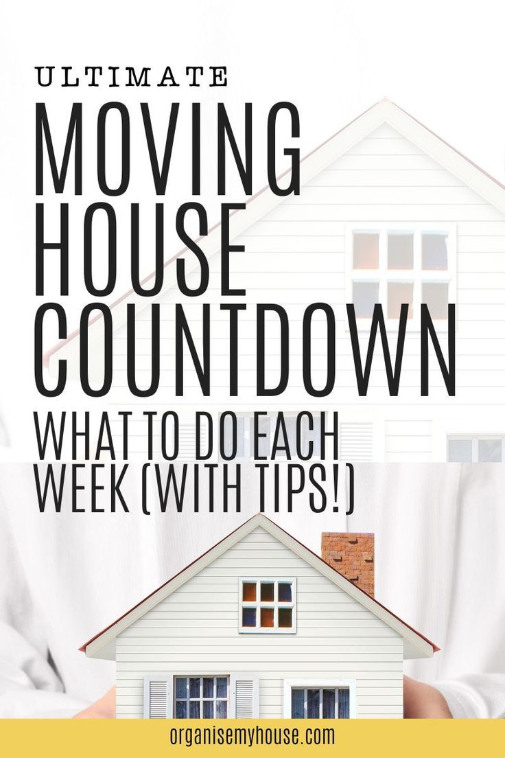 a person holding a house with the words ultimate moving house countdown