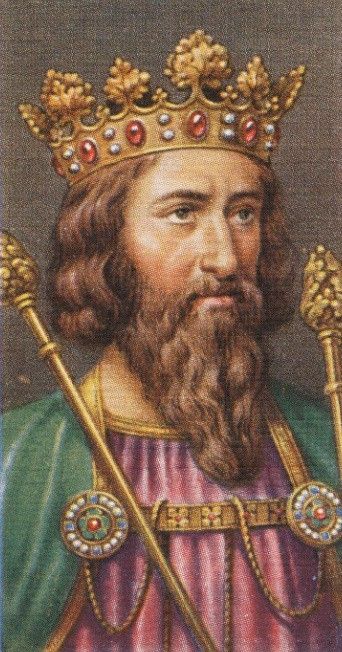 an image of a man with a crown on his head and two canes in his hand