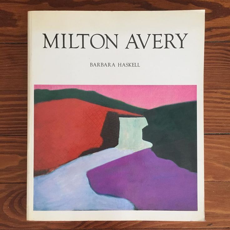 a book on the cover of milton avery