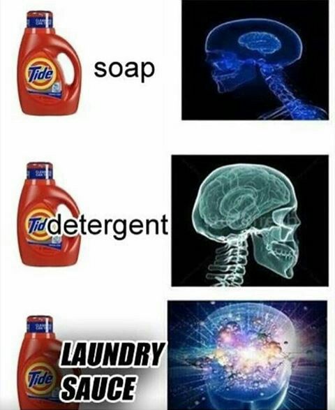 four different types of soaps with the caption laundry sauce