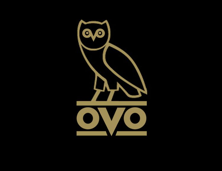 an owl sitting on top of the word ovo