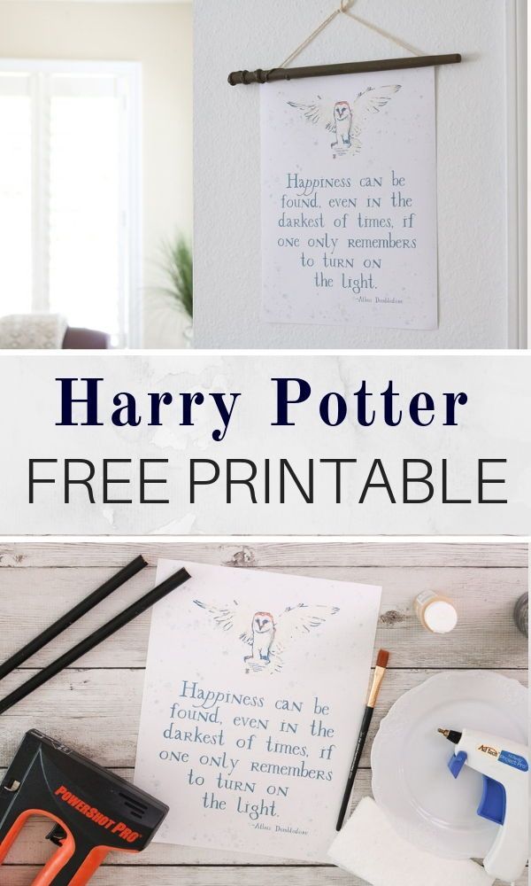 harry potter free printables for kids and adults to use on their own walls