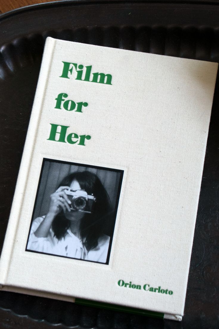 a book about film for her sitting on a table