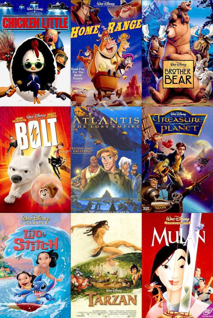 many different movie posters are shown together