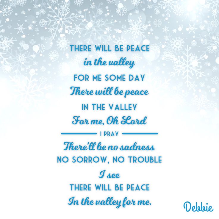 there will be peace in the valley for me some day there will be peace in the valley for me, oh lord